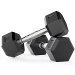 hex rubber dumbbell