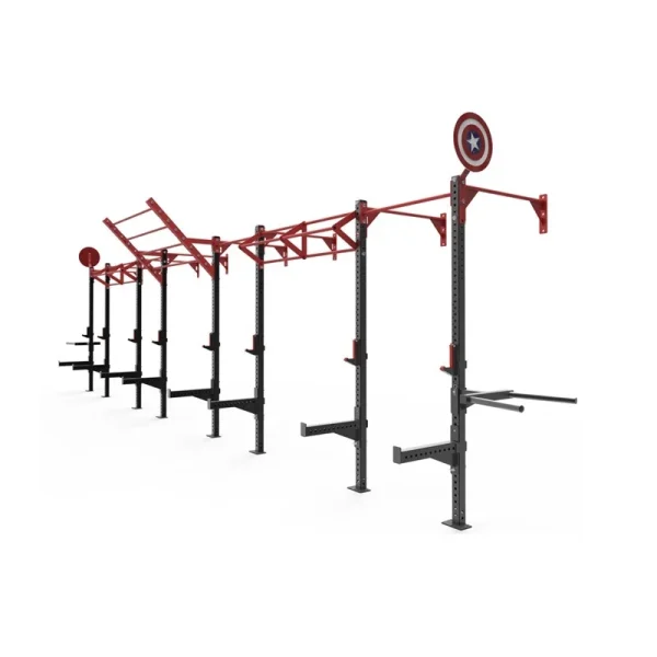 Wall-Mounted Fitness Rack Multi-Function Station Cross Training Rig for Body Building