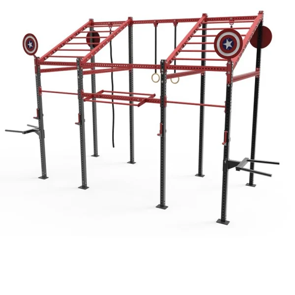 Multi Function Strength Power Wall Mount Rig Cross Gym Power Rack Monkey Rig Multi Functional Cross Training Fit Rig Station