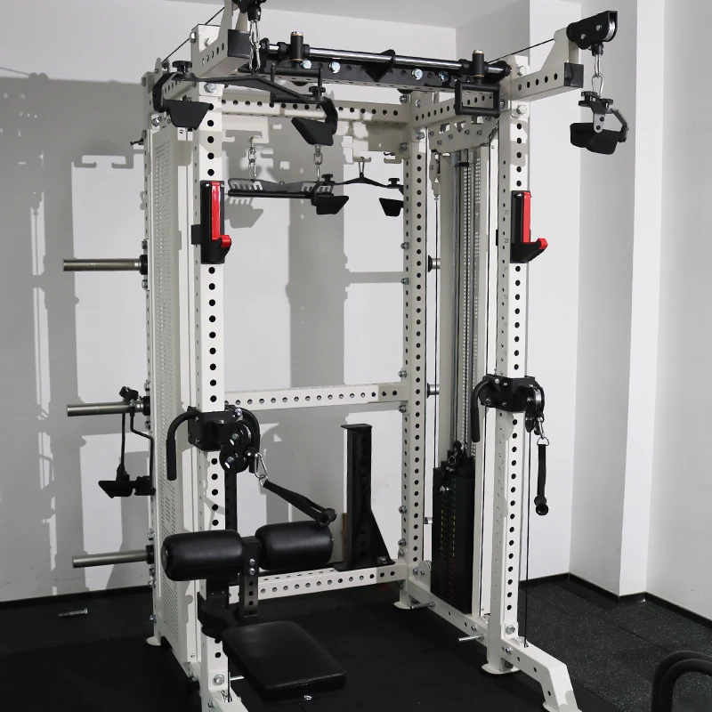 Multi Gym Equipment Power Rack Station Professional Cable Crossover Smith Machine Multi Functional Trainer