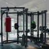 Smith Machine Multifunction Power Cage with Smith Bar LAT Pull-Down Systems and Cable Crossover Machine