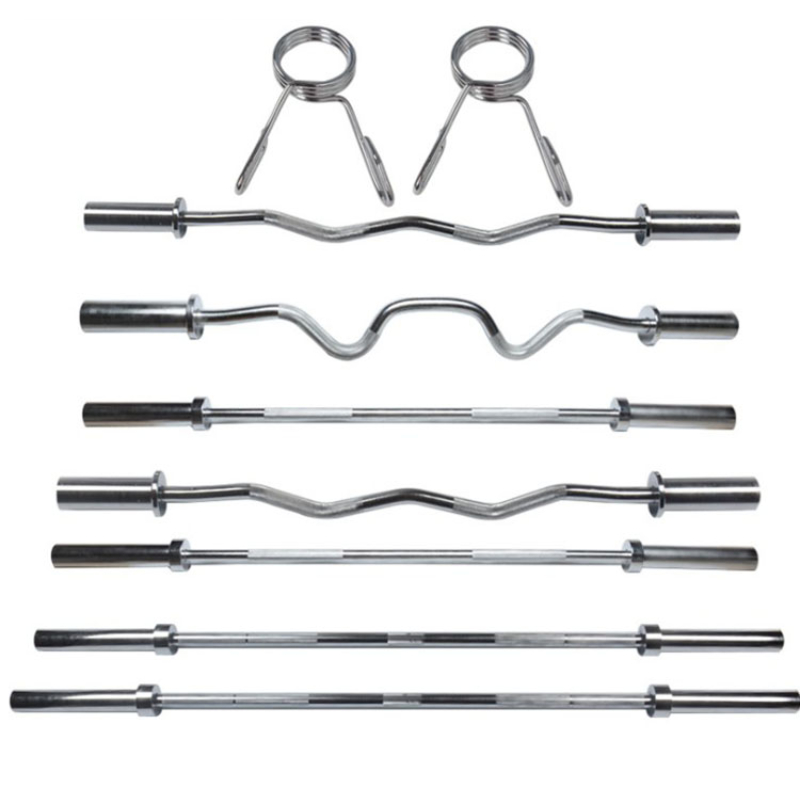 Custom High Quality Gym 1.2m 1.5m 1.8m 2.2m Olymp Barbell bar Straight bar for Lifting Weights