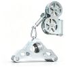304 Stainless Steel Landmine V Handle, Multi Function T Bar Row Attachment Fits 50mm Barbell Bar Back Workout Equipment