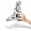 304 Stainless Steel Landmine V Handle, Multi Function T Bar Row Attachment Fits 50mm Barbell Bar Back Workout Equipment