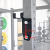 Olympe Squat Rack Barbell Bar Hanger Fitness Equipment Accessory for Exercise Machine Parts