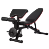Commercial Use 2mm Steel Tube Dumbbell Foldable Flat Bench for Sit-up and Biceps Training