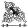 Chrome Steel 20kg 44LB Fitness Equipment Gym Weights Set Adjustable Dumbbell for Body Building