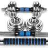 Chrome Steel 20kg 44LB Fitness Equipment Gym Weights Set Adjustable Dumbbell for Body Building