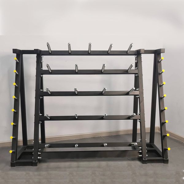 20-Set Premium Dumbbell Rack with Barbell Holder - Heavy Duty Storage Stand for Weight Plates, Kettlebells & Exercise Equipment