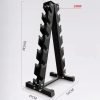 Hot Selling Rubber Hex Dumbbell Weight 6 Pairs Dumbbell Rack Power Training Dumbbell Holder