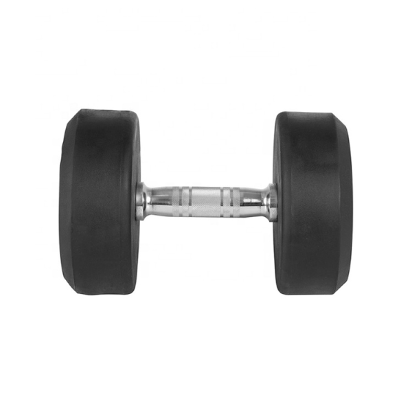 High Quality Fitness Equipment Round Rubber Dumbbell Gym Dumbbells Fitness Weights Gym Equipment Fitness Dumbbells Set