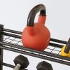 Multi-Functional Mobile Cart for Sports Fitness Equipment Storage Dumbbell Rack for Basketball and Yoga Gear