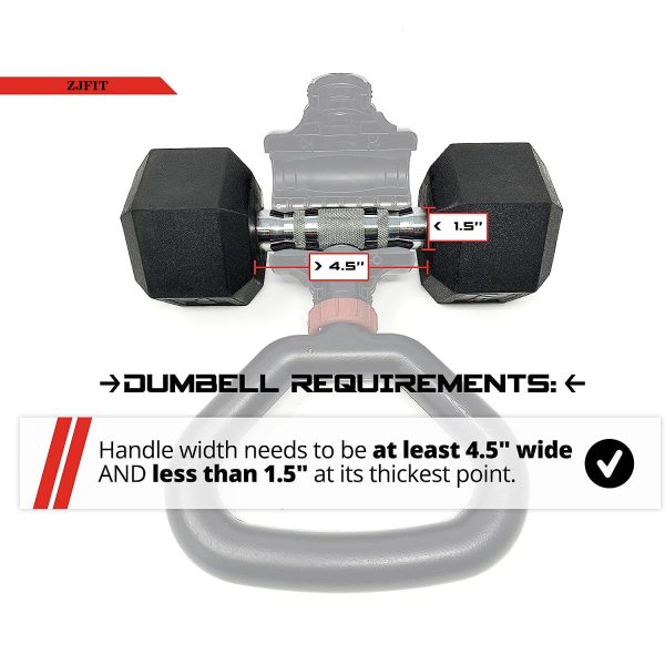 Dumbbell Into Kettlebell Converter for Home Gym Fitness Adjustable Weights Kettlebell Handle for Weight Lifting