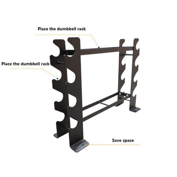 Commercial Gym Equipment Steel Strength Machine Dumbbell Rack Stand Body Exercise Storage Dumbbell Rack