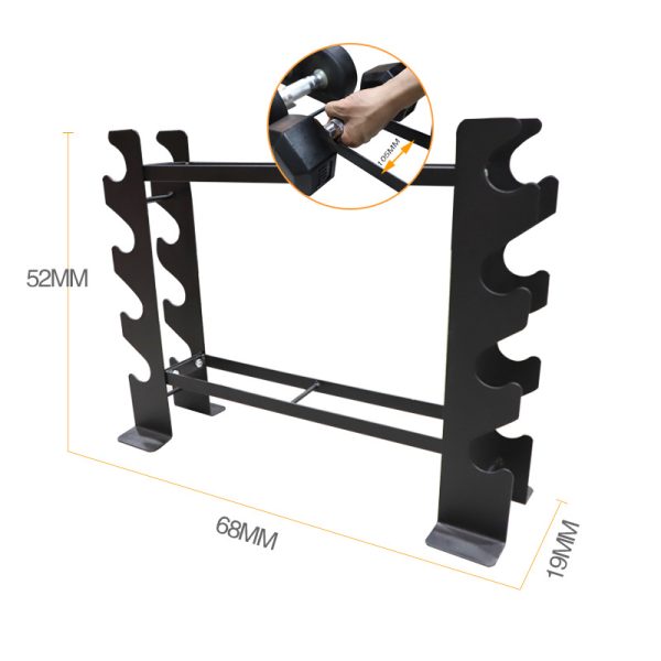 Commercial Gym Equipment Steel Strength Machine Dumbbell Rack Stand Body Exercise Storage Dumbbell Rack