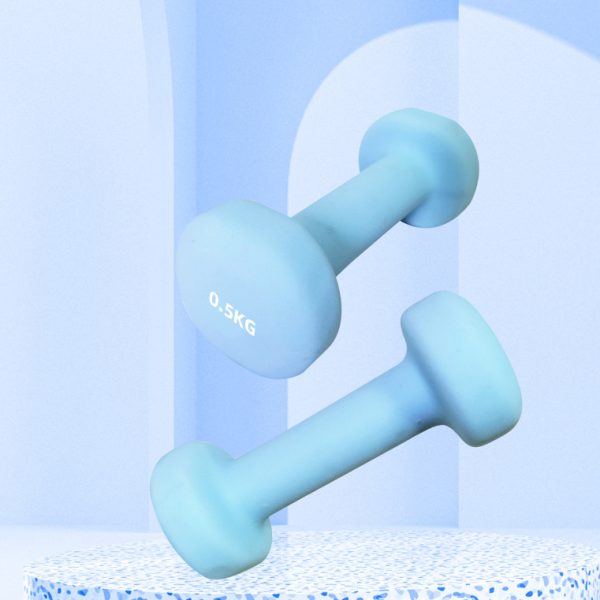 Vibrant Neoprene Dumbbell Set for Women - Lightweight Front Squat Weights for Home Workouts, Yoga & Kids Safe Fitness Training