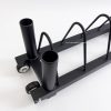 Heavy-Duty Movable Steel Barbell Rack with Plate Storage, Full Rubber Dumbbell Holder for Home Gym & Commercial Training