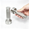 304 Stainless Steel Single Head Empty Punch Dumbbell, Light Weight Mini Hand Weights for Running Arm Slim Home Fitness Training