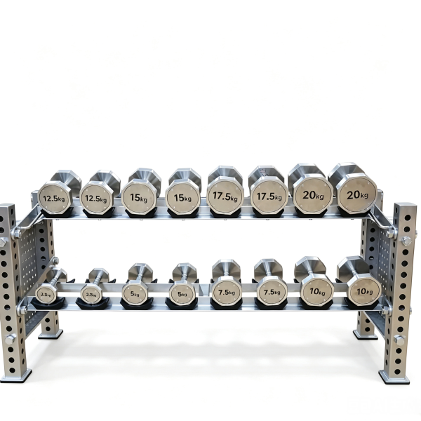 Solid 304 Stainless Steel Hex Dumbbell, Fixed Weight Octagonal Dumbbell for Home Gym Yoga Body Shaping Fat Loss Workout