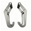 Portable Farmer Walk Handles Pair, Curved Dumbbell Lifting Hooks, Wrist Relief Grip Gear for Glute & Calf Strength Training
