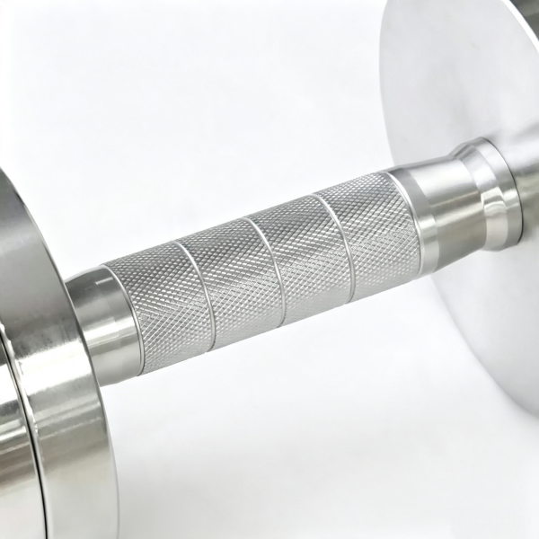 304 Stainless Steel Quick Release Adjustable Dumbbell Handle, 25mm Hole Diameter Dumbbell Bar for Home Fitness Workout