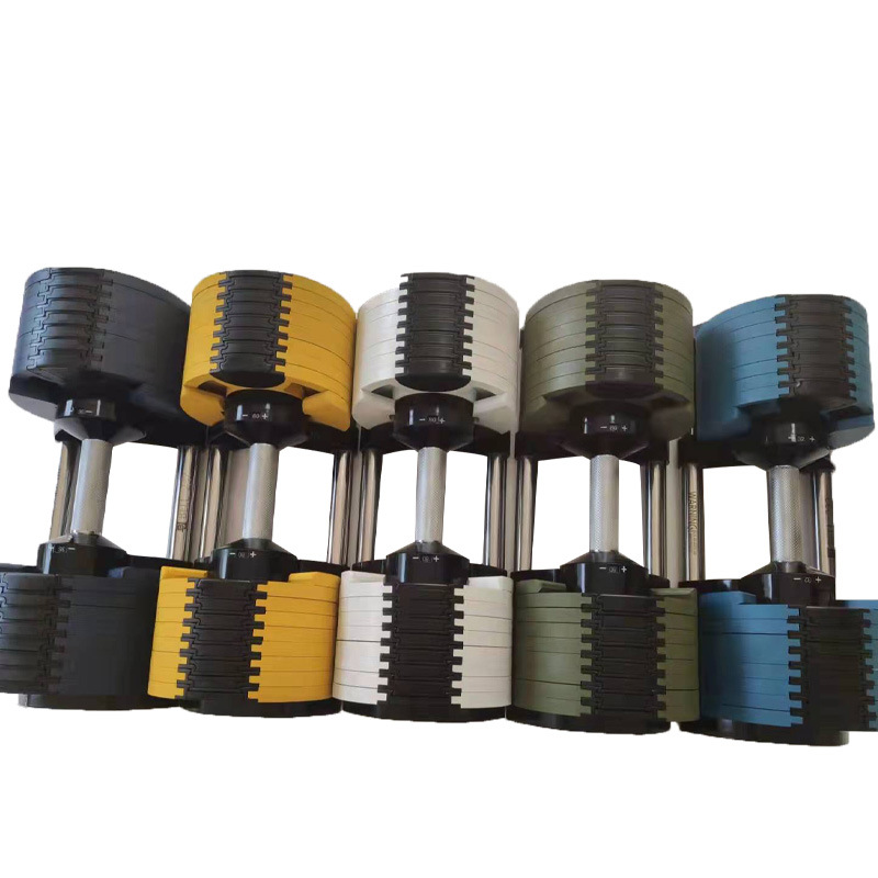 2023 New Free Weight Fitness Dumbbell 24kg 36kg Black Adjustable Weight Dumbbell Set 2kg Increment 40kg Dumbbell Rack