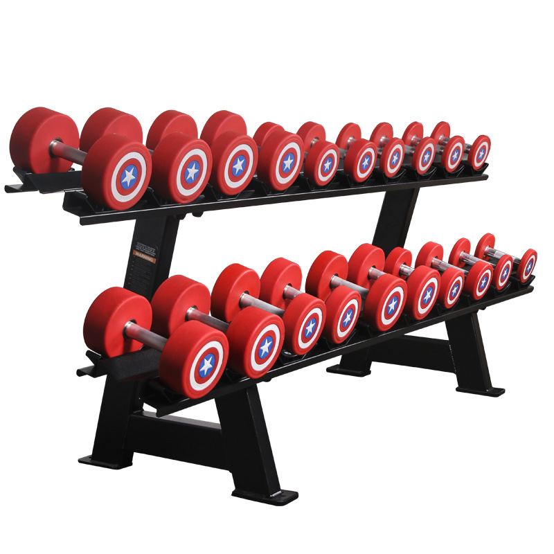 Commercial Hexagonal Dumbbell Rack - Heavy Duty Round Head Dumbbell Storage Stand for Gym & Home Use