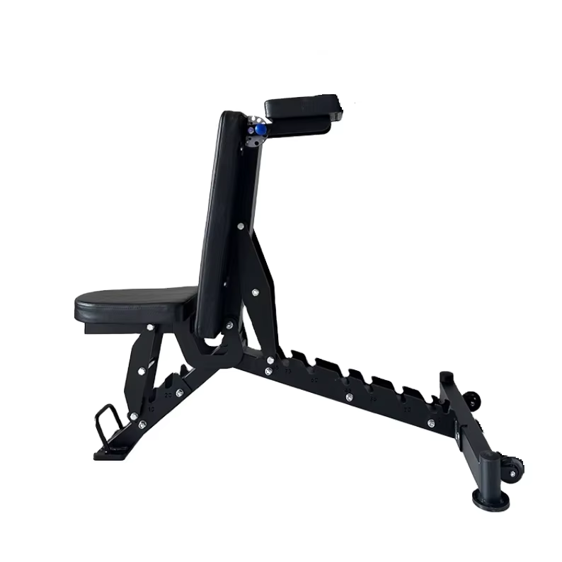 3-in-1 Adjustable Dumbbell Bench - Multi-Functional Weight Bench for Incline/Decline Press, Preacher Curl & Flat Workouts