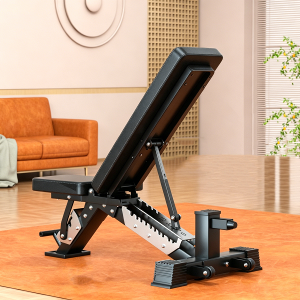 Adjustable Multifunction Weight Bench for Home Gym Full-Body Strength Training with Dumbbell Support and Bench Press Positions