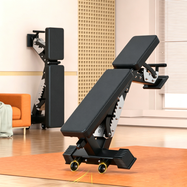 Adjustable Multifunction Weight Bench for Home Gym Full-Body Strength Training with Dumbbell Support and Bench Press Positions