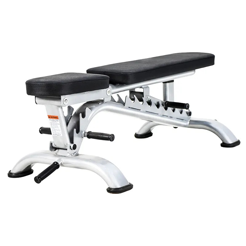 Commercial Multi Adjustable Stainless Steel Weight Lifting Bench Foldable Portable Incline Flat Decline Dumbbell Workout Bench
