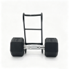 Coated Anti-Slip Dumbbell Barbell Lift Hooks Portable Comfortable Heavy Duty Multi-Function Hooks for Home Gym Pull Bar Training