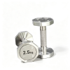 Solid 304 Stainless Steel Hex Dumbbell, Fixed Weight Octagonal Dumbbell for Home Gym Yoga Body Shaping Fat Loss Workout