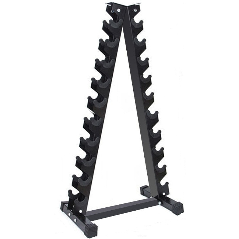 A Frame Dumbbell Rack, Multi Tier Dumbbell Holder for 3/6/10 Pairs, Commercial Home Gym Fitness Storage Organizer