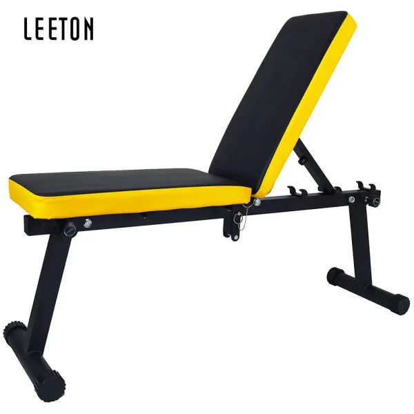 Adjustable Compact Portable Flat Bench Press Foldable Steel and Metal with