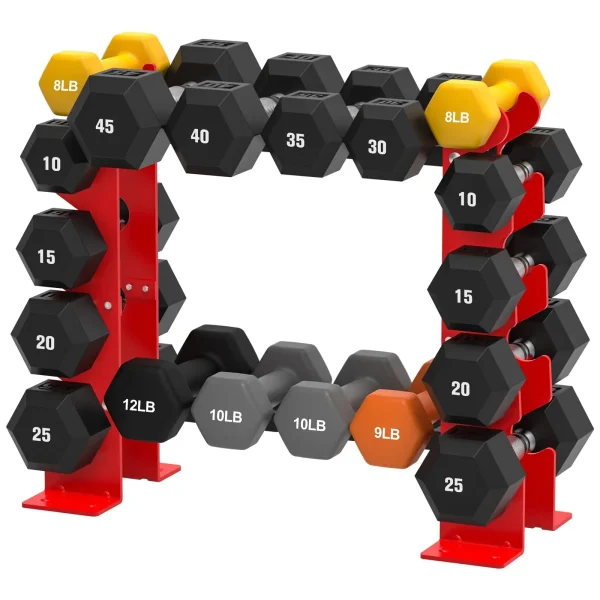 Long-Lasting Non-Slip Dumbbell Rack for Rehabilitation for Benches and Racks