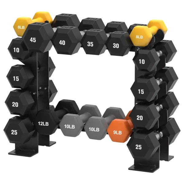 Long-Lasting Non-Slip Dumbbell Rack for Rehabilitation for Benches and Racks