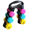 Lightweight Foldable Portable Gym Equipment for Home Training Dumbbell Rack