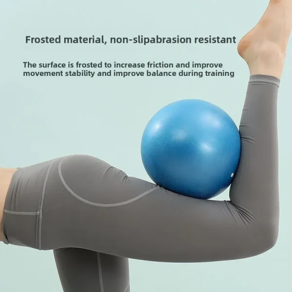 Yoga Fan- PVC Yoga Ball Sandblasted Abrasion-Resistant 25cm Pilates Mini-Ball