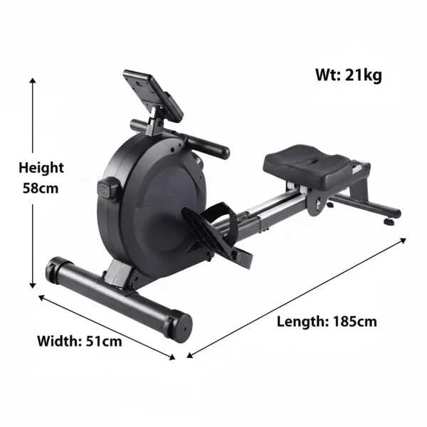 Professional Rowing Machine Gym Equipment 16-level Manual Magnetic Resistance