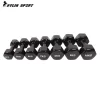 Factory-made Hex Dumbbells Lightweight PVC Coated Cast Iron Construction for
