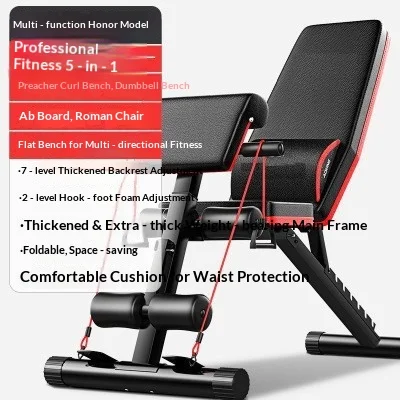 Direct Metal Adjustable Folding Dumbbell Bench with Steel Pipe Frame for Home