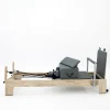 Solid Oak Wood Portable Pilates Reformer Professional Core Training Sliding Bed
