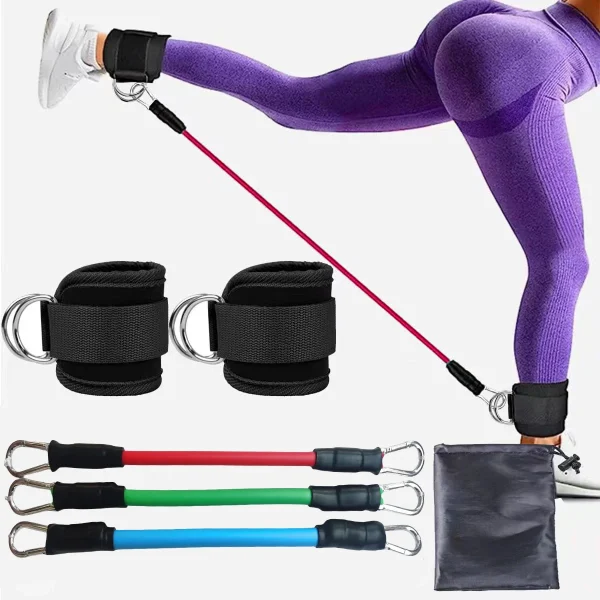 Fitness Gym Accessories Ankle Strap with 2 Buckles Model for Leg Glute