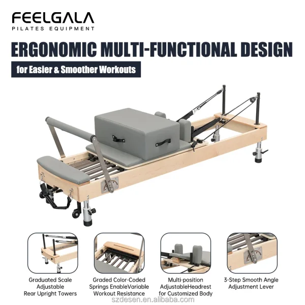 Durable Adjustable Footbar Multi Function Yoga Pilates Gym Customized Home Use