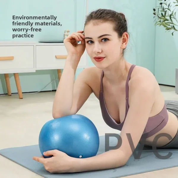 Yoga Fan- PVC Yoga Ball Sandblasted Abrasion-Resistant 25cm Pilates Mini-Ball