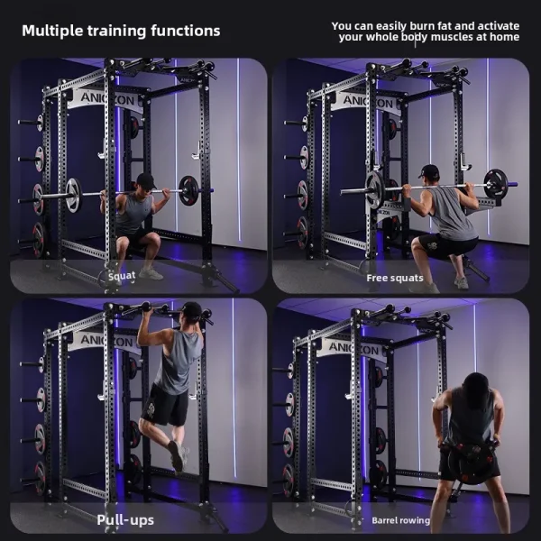 Gym Rack Fitness Equipment Home-Use Squat Rack Multi-Functional Commercial Smith