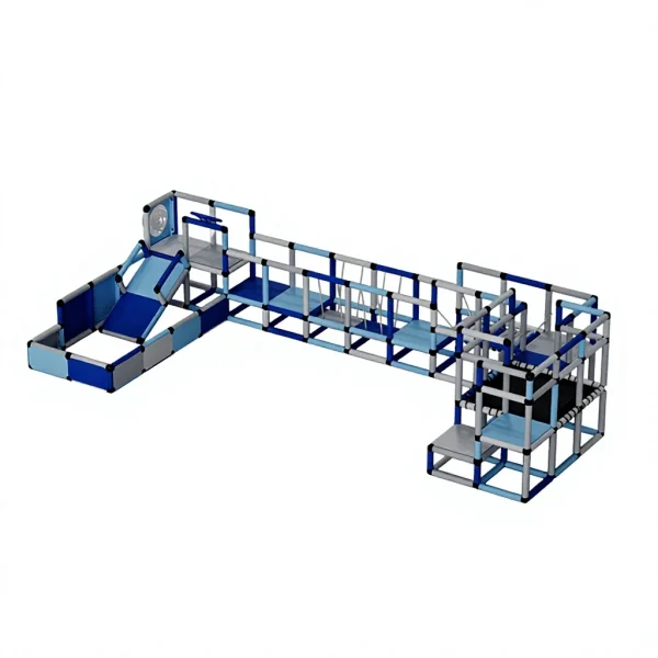 White Kid Castle Climber Indoor Playground Ball Pool PP Soft Play Equipment