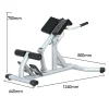 Adjustable Multi-Function Ab & Back Training Bench for Men and Women