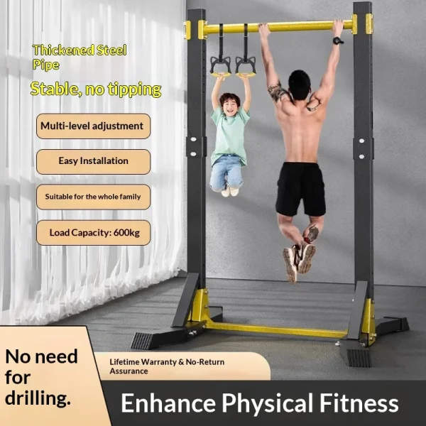 Home Indoor Parallel Bars Horizontal Bar Floor-Standing Single Double Bars for